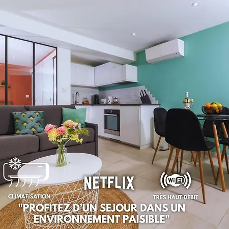 Le Cocon Du - Climatisation - Wifi - Parking - Mybestloc Six-Fours-les-Plages